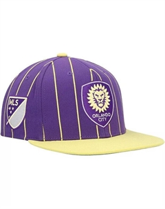 Мужская фиолетовая бейсболка с значком Orlando City SC Team Snapback Mitchell and ness