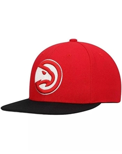 Мужская красно-черная двухцветная кепка Snapback Atlanta Hawks Team 2.0 Mitchell and ness
