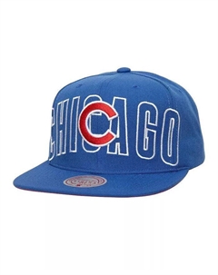 Мужская кепка Royal Chicago Cubs с полной передней частью Snapback, синий Mitchell and ness