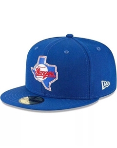 Мужская синяя приталенная шляпа Texas Rangers Cooperstown Collection 59FIFTY из шерсти, синий New era