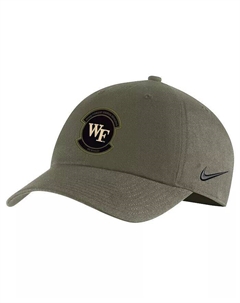 Мужская оливковая регулируемая шапка Wake Forest Demon Deacons Pack Heritage86, зеленый Nike