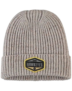 Мужская серая вязаная шапка Iowa Hawkeyes Alp с манжетами Top of the world