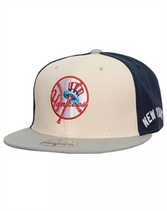 Мужская кремовая, серая облегающая шляпа New York Yankees Yankee Stadium 50th Anniversary Homefield Mitchell and ness
