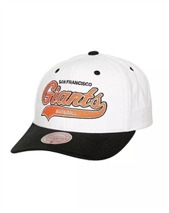 Мужская белая кепка San Francisco Giants Cooperstown Collection Tail Sweep Pro Snapback, белый Mitchell and ness