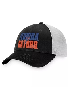 Мужская черно-белая кепка Florida Gators Stockpile Trucker Snapback Top of the world