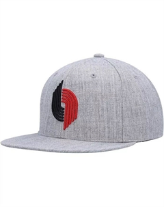 Мужская кепка Snapback Hardwood Classics 2.0 цвета Хизер Серый Portland Trail Blazers Mitchell and ness