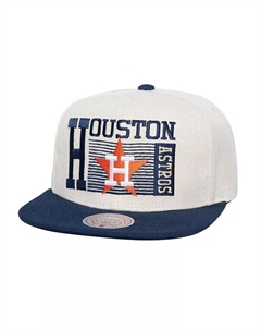 Мужская кремовая кепка Houston Astros Cooperstown Collection Speed ​​Zone Snapback, бежевый Mitchell and ness