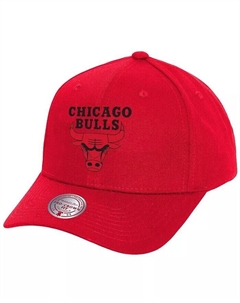 Мужская кепка Red Chicago Bulls Fire Red Pro Crown Snapback, красный Mitchell and ness