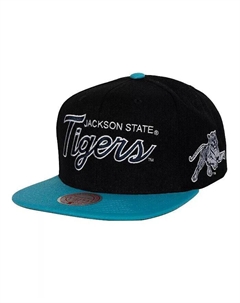 Мужская черная кепка Snapback Jackson State Tigers Team Script 2.0, черный Mitchell and ness