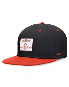 Мужская черная/оранжевая приталенная шляпа San Francisco Giants City Connect, черный Nike