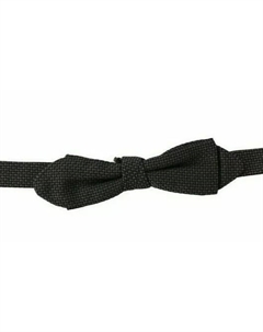 Галстук-бабочка из серого шелка с регулируемым шейным вырезом Dolce&gabbana