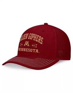 Мужская бордовая регулируемая кепка Minnesota Golden Gophers Carson Trucker, красный Top of the world