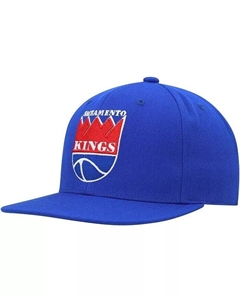 Мужская синяя приталенная шляпа Sacramento Kings Hardwood Classics MVP Team Ground 2.0 Mitchell and ness