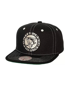 Черная мужская кепка Mitchell Ness Pittsburgh Penguins Energy Contrast Natural Snapback, черный Mitchell and ness