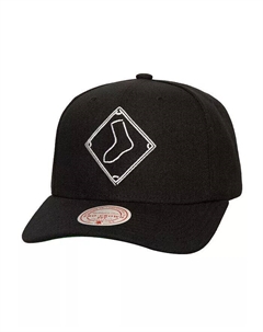 Мужская черная регулируемая кепка Chicago White Sox с неоновым логотипом Pro Crown, черный Mitchell and ness