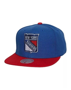 Мужская синяя кепка Snapback New York Rangers Core Team Ground 2.0, синий Mitchell and ness