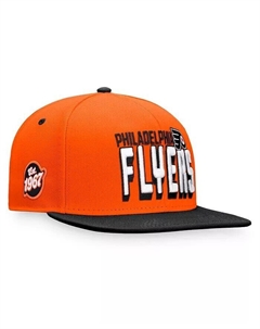 Мужская оранжево-черная двухцветная шляпа Snapback Philadelphia Flyers Heritage Retro, оранжевый Fanatics