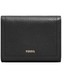 Кожаный кошелек Logan тройного сложения, черный Fossil