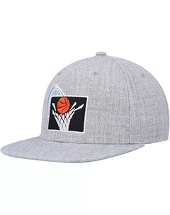 Мужская кепка Snapback Cleveland Cavaliers Hardwood Classics 2.0 серо-хизерового цвета, серый Mitchell and ness