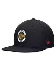 Мужская черная кепка Snapback Chicago Blackhawks Authentic Pro Training Camp, черный Fanatics