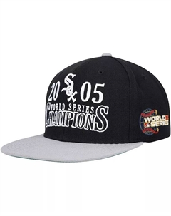 Мужская черная кепка Chicago White Sox World Series Champs Snapback, черный Mitchell and ness