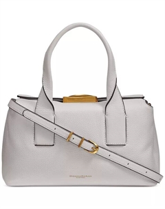 Donna Karan Amagansett Сумка-портфель из мягкой кожи со скульптурной застежкой-магнитом Donna Karan New York, бежевый Donna karan new york
