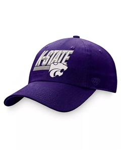 Мужская фиолетовая регулируемая шляпа Kansas State Wildcats Slice Top of the world