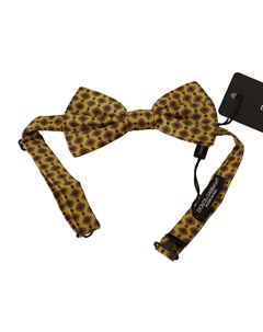 Элегантный желтый шелковый галстук-бабочка Dolce&gabbana