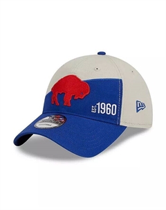 Мужская кремовая регулируемая шляпа Royal Buffalo Bills 2023 Sideline Historic 9TWENTY New era