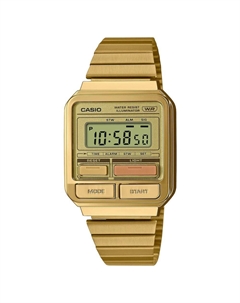 Часы из стали и золота Casio