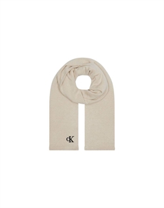 Бежевый хлопковый шарф Calvin klein