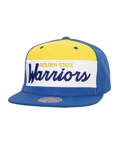 Мужская белая бейсболка Royal Golden State Warriors Retro Sport с цветными блоками и надписью Snapback, белый Mitchell and ness
