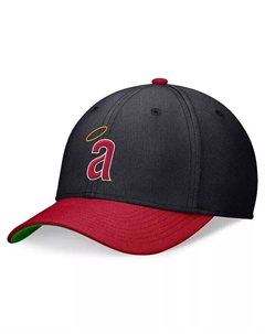 Мужская темно-синяя/красная шляпа California Angels Cooperstown Collection Rewind Swooshflex Performance Hat, мультиколор Nike