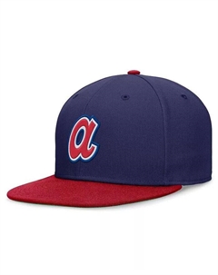 Мужская приталенная шляпа королевского/красного цвета Atlanta Braves Rewind Cooperstown True Performance, красный Nike