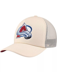 Мужская кремовая регулируемая шапка Colorado Avalanche Foam Front Trucker, бежевый Mitchell and ness