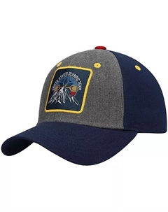 Кепка с закругленными краями Big Boys в серо-темно-синем цвете с нашивкой Snow Peak Team USA, серый Outerstuff
