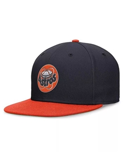 Мужская приталенная шляпа темно-синего/оранжевого цвета Houston Astros Rewind Cooperstown True Performance, оранжевый Nike