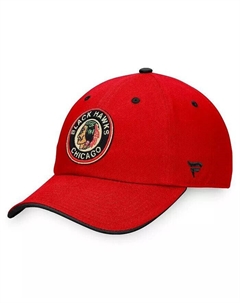 Мужская красная регулируемая кепка Chicago Blackhawks Original Six Fanatics