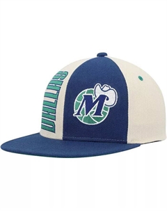 Мужская кремовая кепка Dallas Mavericks Hardwood Classics Pop Snapback Hat Mitchell and ness