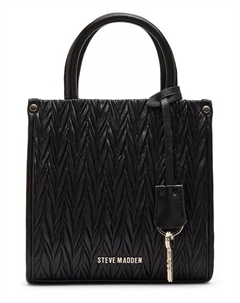 Сумка-тоут Mini Box от Larry Matelasse из натурального материала, черный Steve madden