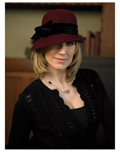 Scala Женская регулируемая шляпа-клош из шерстяного фетра с бархатным бантом, черный Dorfman pacific