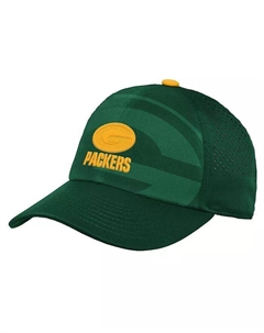 Молодежная зеленая шапка Green Bay Packers Tailgate Adjustable Hat для мальчиков и девочек Outerstuff