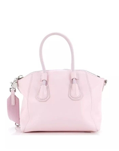 Кожаная спортивная сумка Mini Antigona Pre-Owned, розовый Givenchy