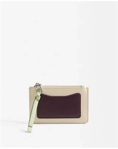 Маленькая женская визитница с застежкой-молнией и внешним отделением, бежевый Parfois