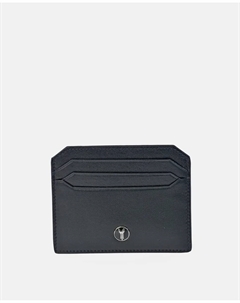 Мужская плоская визитница из кожи верблюжьего цвета, черный Yanko