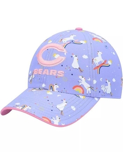 Девочки дошкольного возраста Фиолетовый Chicago Bears Unicorn Clean Up Регулируемая шапка '47 brand
