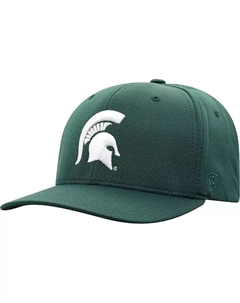Мужская зеленая кепка Michigan State Spartans Reflex Logo Flex Top of the world