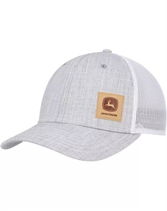 Мужская серая регулируемая шляпа John Deere Classic с угловым логотипом Trucker, серый Top of the world