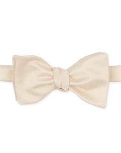 Мужской атласный галстук-бабочка с завязкой, коричневый/бежевый Construct