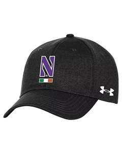 Мужская черная регулируемая шляпа Northwestern Wildcats Ireland Under armour